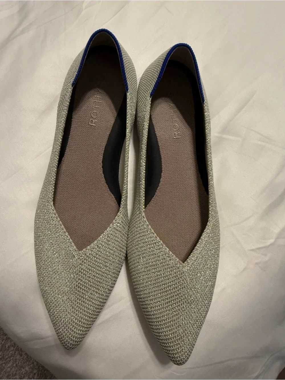 Rothy's The Point II in diamond twill
